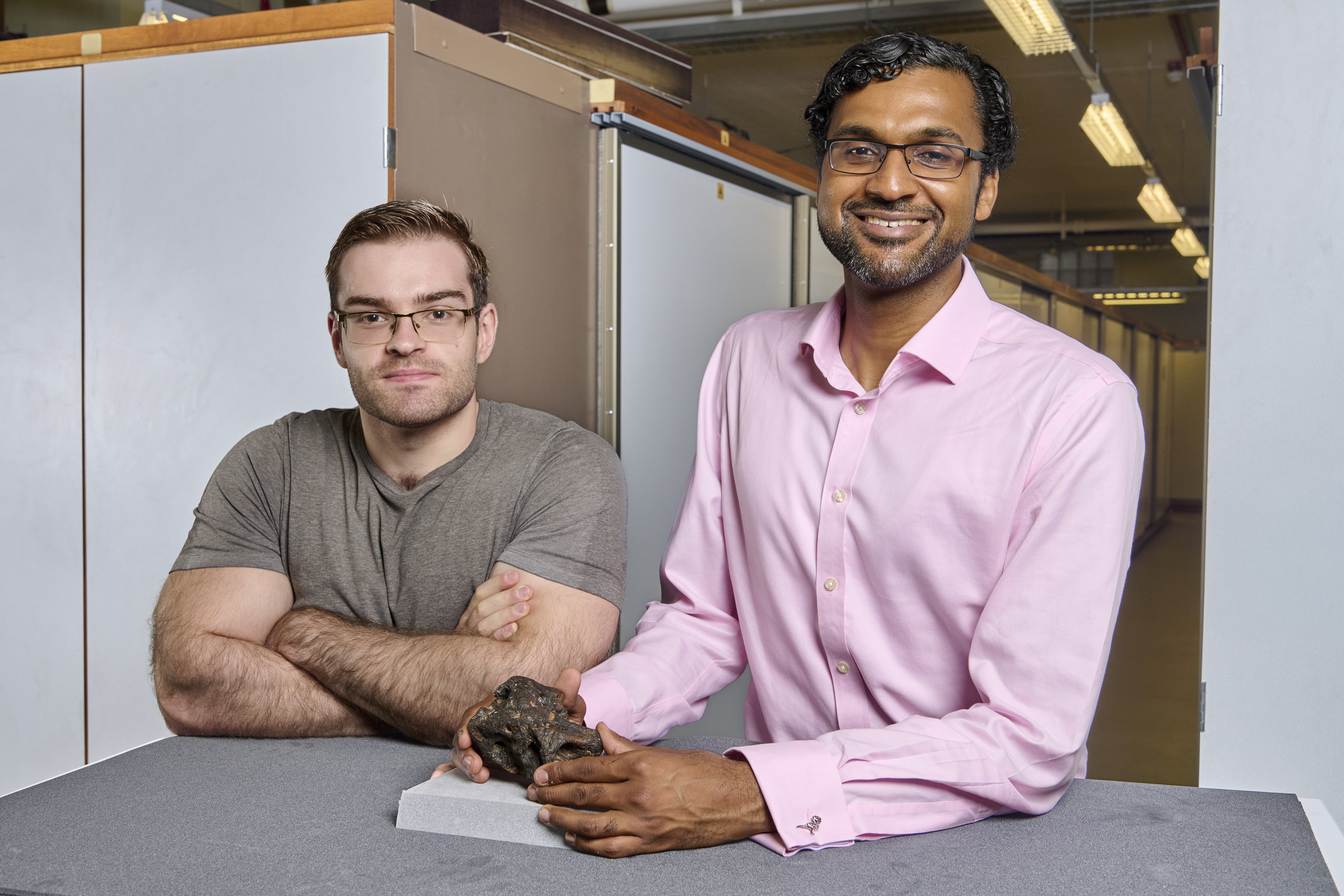 Dr Cassius Morrison with PhD student Charlie Scherer Dr Cassius Morrison with PhD student Charlie Scherer